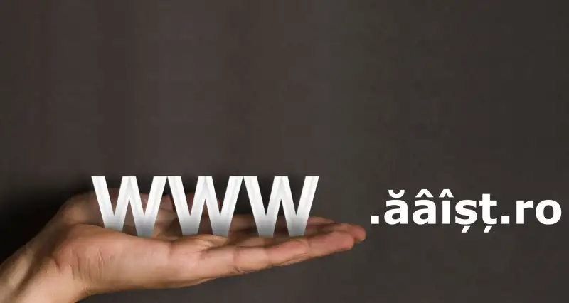 Diacriticele isi fac loc in numele de domenii web .ro