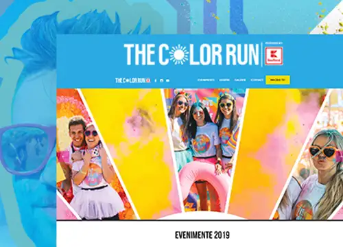 Web Design The Color Run Romania